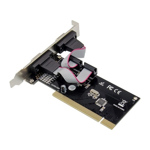 PCI CH351 2S 2Port Serial RS232 DB9 COM Port Controller Adapter Card - Afbeelding 4 van 5