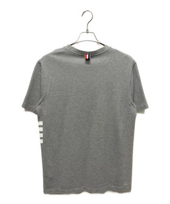 Thom Browne Classic pique 4BAR T-shirt Size: 3 Gray Men MJS123A 