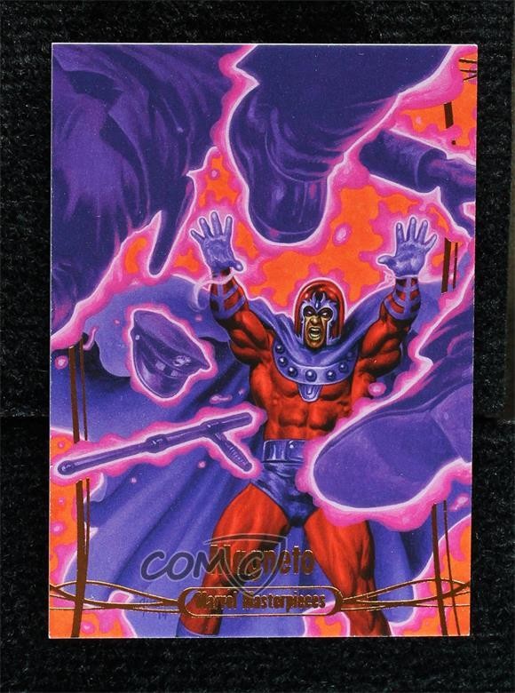 2016 Upper Deck Marvel Masterpieces Legendary Orange 96/99 Magneto #72 s1t