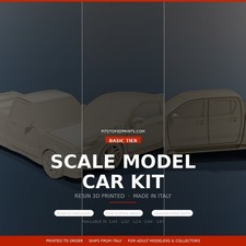  1/87 HO Scale Resin 3D Printed Car (X3) - Hundreds of models (H-M)