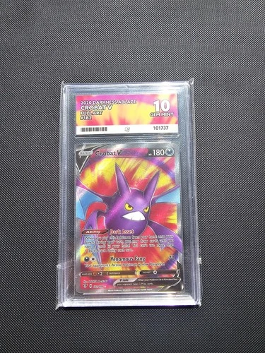 ACE 10 Crobat V Full Art #182 SWSH 2020 Darkness Ablaze