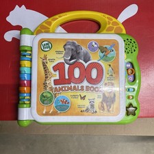 Leapfrog 100 Animals Book, Green, Used, Fast Shipping