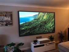 Image of XY Screens 92" Pet crystal fixed frame screen for UST projector
