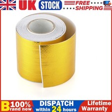 Thermal Barrier Tape Gold Adhesive Foil 5M Exhaust Manifold Pipe Car Motorcycle