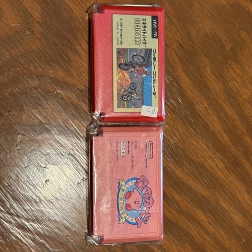 Excitebike/Hoshi no Kirby Kirby's Adventure Nintendo FC Famicom NES Japan Import