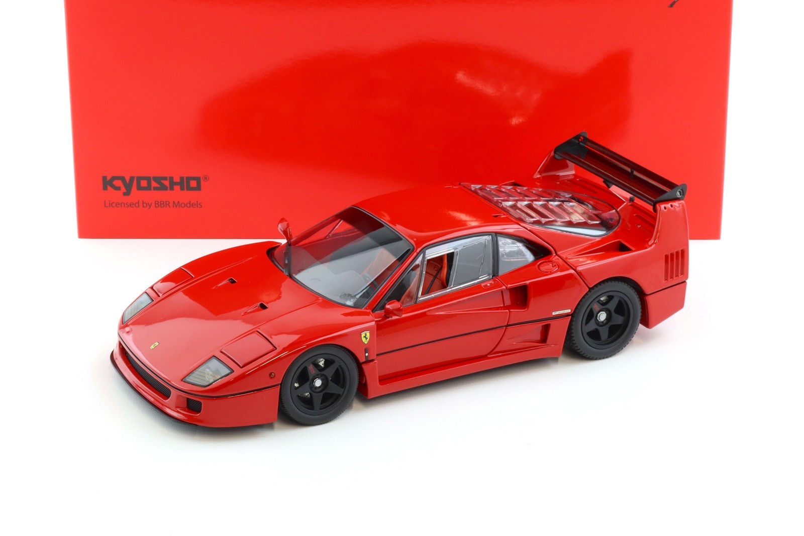 1:18 Kyosho Ferrari F40 Light Weight Lm Wing Red KS08416RLM