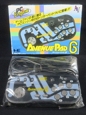 PC Engine Avenue Pad 6 Controller Turbo NEC Japan Spiel PCE HE PC-Engin Open Box