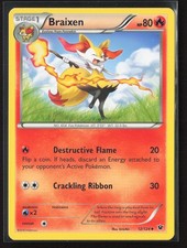 Braixen 12/124 Uncommon Fates Collide Pokemon Lightly Played