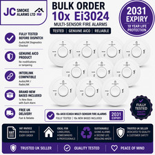 10x Ei3024 Multisensor Smoke & Heat Alarm Expiring 2031