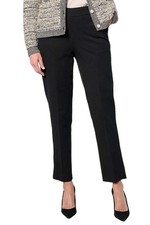 Isaac Mizrahi Live Women's 24/7 Stretch Icon Ankle Pants Black