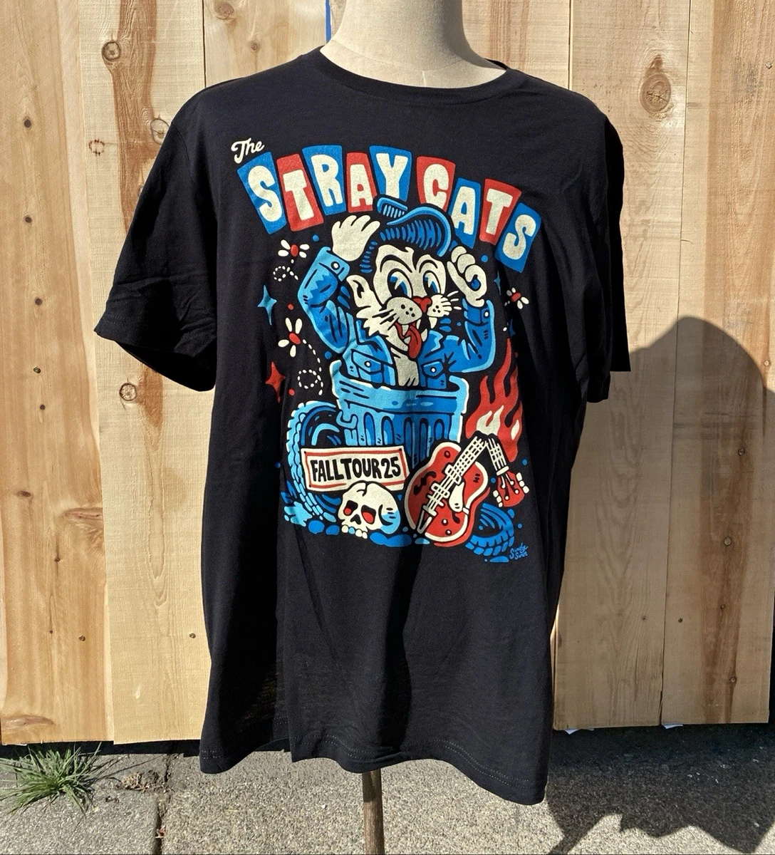 Stray Cats Shirt In Men's T-Shirts for sale | eBay
