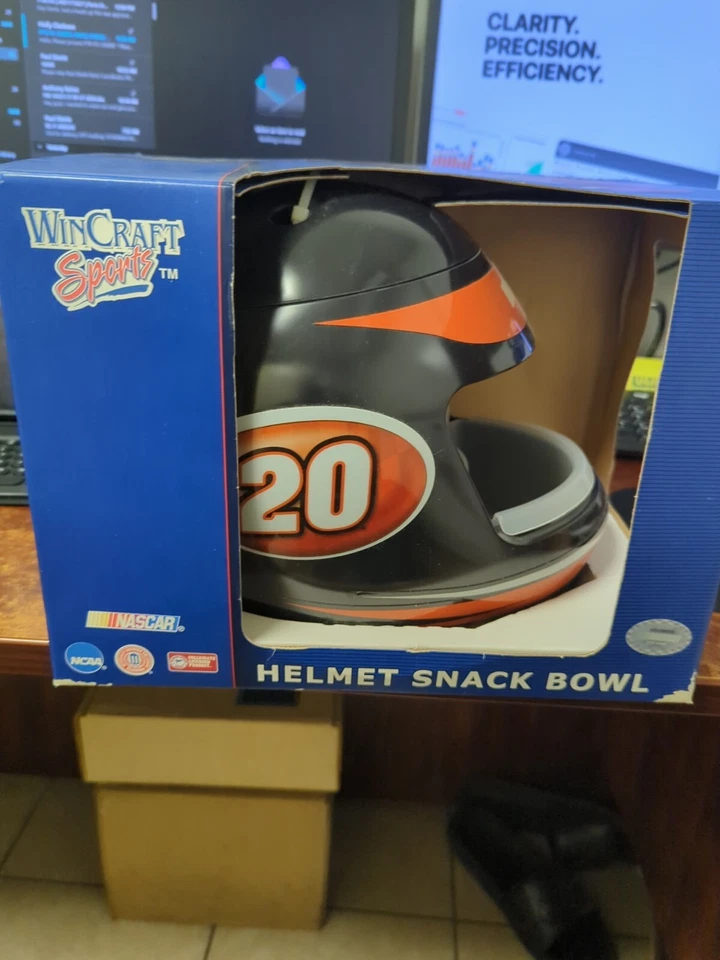 Vintage #20 Tony Stewart NASCAR Snack Helmet - Image 4 of 4
