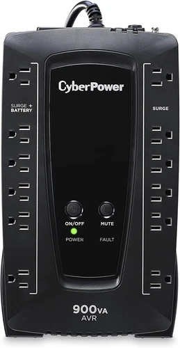CyberPower 900VA AVR UPS System 12 Outlets Compact Backup Power Supply