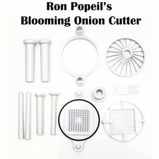 New Ron Popeil's Blossoming Onion with French Fry Blade Blooming Onion Cutter