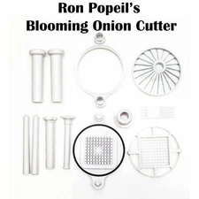 New Ron Popeil's Blossoming Onion with French Fry Blade Blooming Onion Cutter