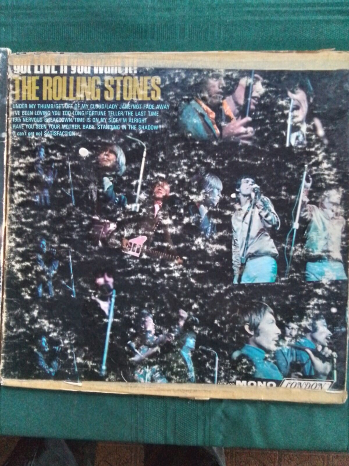 1964 ROLLING STONES "GOT LIVE IF YOU WANT IT" VINTAGE VINYL RECORD ALBUM