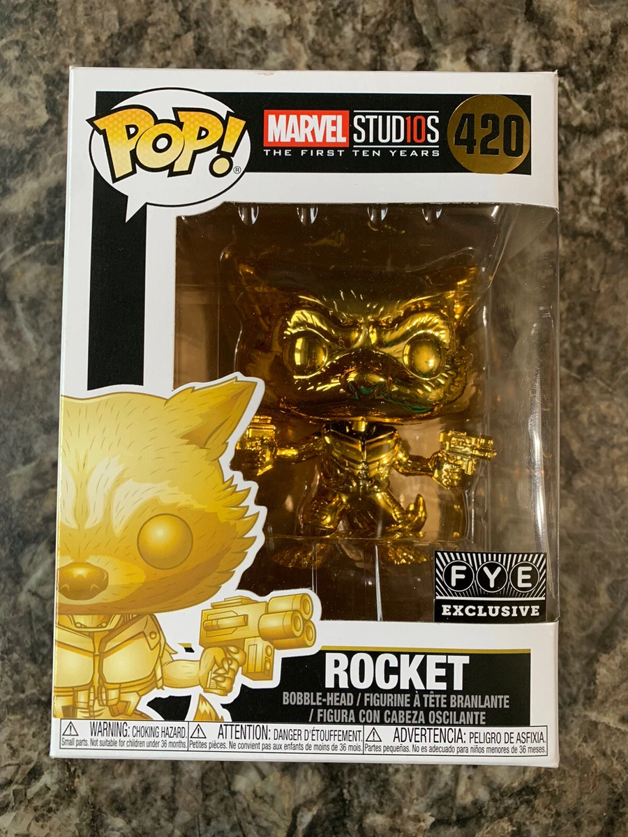Funko POP Rocket Marvel Studios The First Ten Years 420 FYE