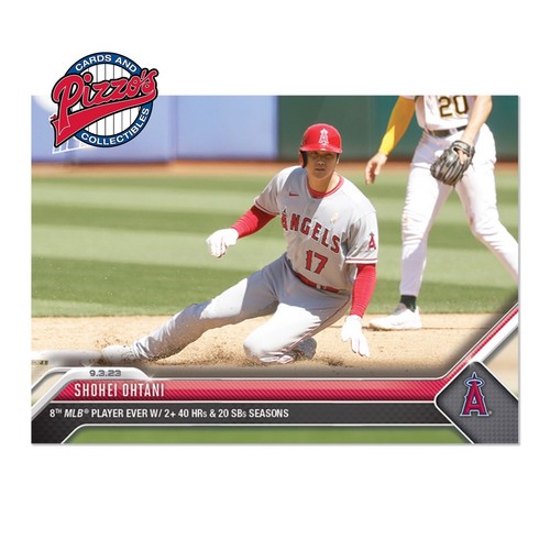 Shohei Ohtani 40+ Home Runs 20+ SBs - 2023 MLB TOPPS NOW Card 811 In Hand