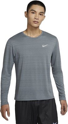 Nike Dri-Fit Miler Top Long Sleeve Men's CU0318-085 Size S M L /XL /XXL  -A89