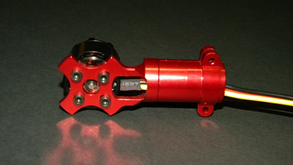 Motor Heli-max Voltage 500 3D sem escova 1400Kv HMXG2405/montagem de motor de alumínio - Imagem 4 de 4