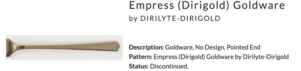 37pc Empress (Dirigold) Goldware by Dirilyte-Dirigold - Image 2 of 4
