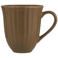 Ib Laursen Mynte Becher Rillen Hazelnut Braun Keramik Geschirr Tasse 240 Ml