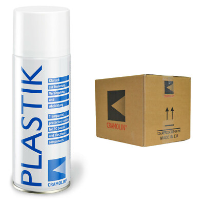 12x PLASTIK 400ml Cramolin 1201611 Schutzlack Elektronik Isolierung Versiegelung