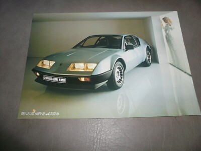  Alpine Renault A310 V6 Sales Brochure/Flyer- German Language - Vintage