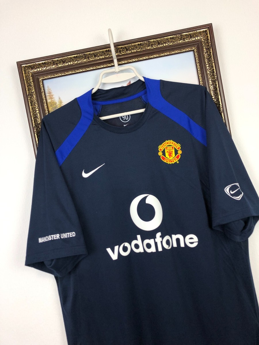 Vintage Nike Manchester United Football Shirt Train Soccer