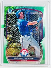 2023 Bowman Chrome Mega Box Prospects Green Refractors Anthony Gutierrez /99