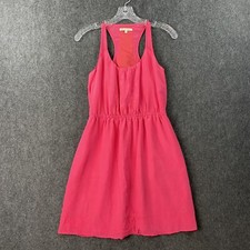 Madewell Broadway & Broome Dress Women's 0 Pink Fire Crackle Silk Tank Mini