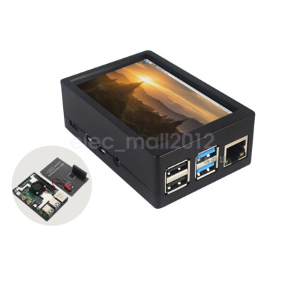 New 3.5 inch TFT LCD Display Touch Screen + Fan + ABS Case For Raspberry Pi 4B