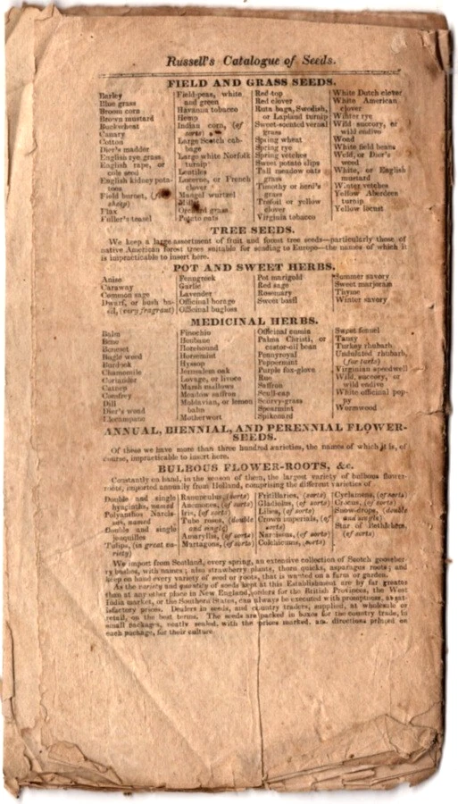 The New England Farmer's Almanac For....1829, Original, 196 yr sold - Image 2 of 2