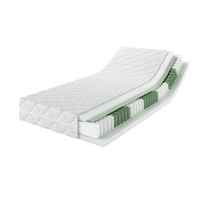 MSS e.K. MedicSpring 2-in-1 Taschenfederkernmatratze Länge 200 cm Kaltschaum