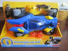 BRAND NEW Imaginext DC Super Friends Fisher Price Batmobile Black Batman armour