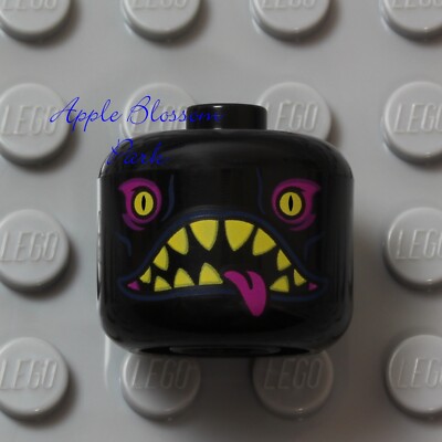 NEW Lego Large Black MONSTER SKULL HEAD -Evil Fangs Halloween