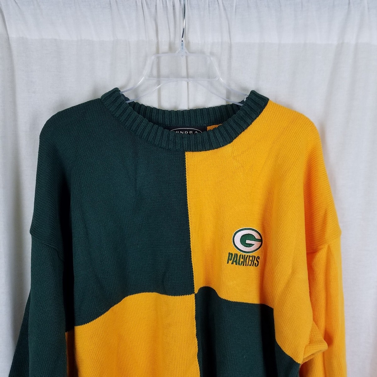 Vintage Green Bay Packers Tundra Canada Knit Sweater Mens XL