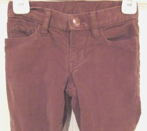 Girls GAP~Brown CORDUROY PANTS~size 6 Slim~NEW~ADJUSTABLE WAIST~Skinny - Picture 2 of 6