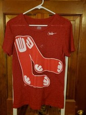 Boston Red Sox Nike Cooperstown Collection T-shirt Red Sz Medium