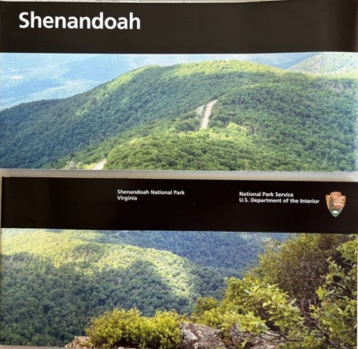 New SHENANDOAH NP - VA   NATIONAL PARK SERVICE UNIGRID BROCHURE Map  GPO 2023