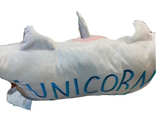 Almohada de cama unicornio con brillo rectangular para niños estampado de unicornio sueños - Imagen 3 de 4