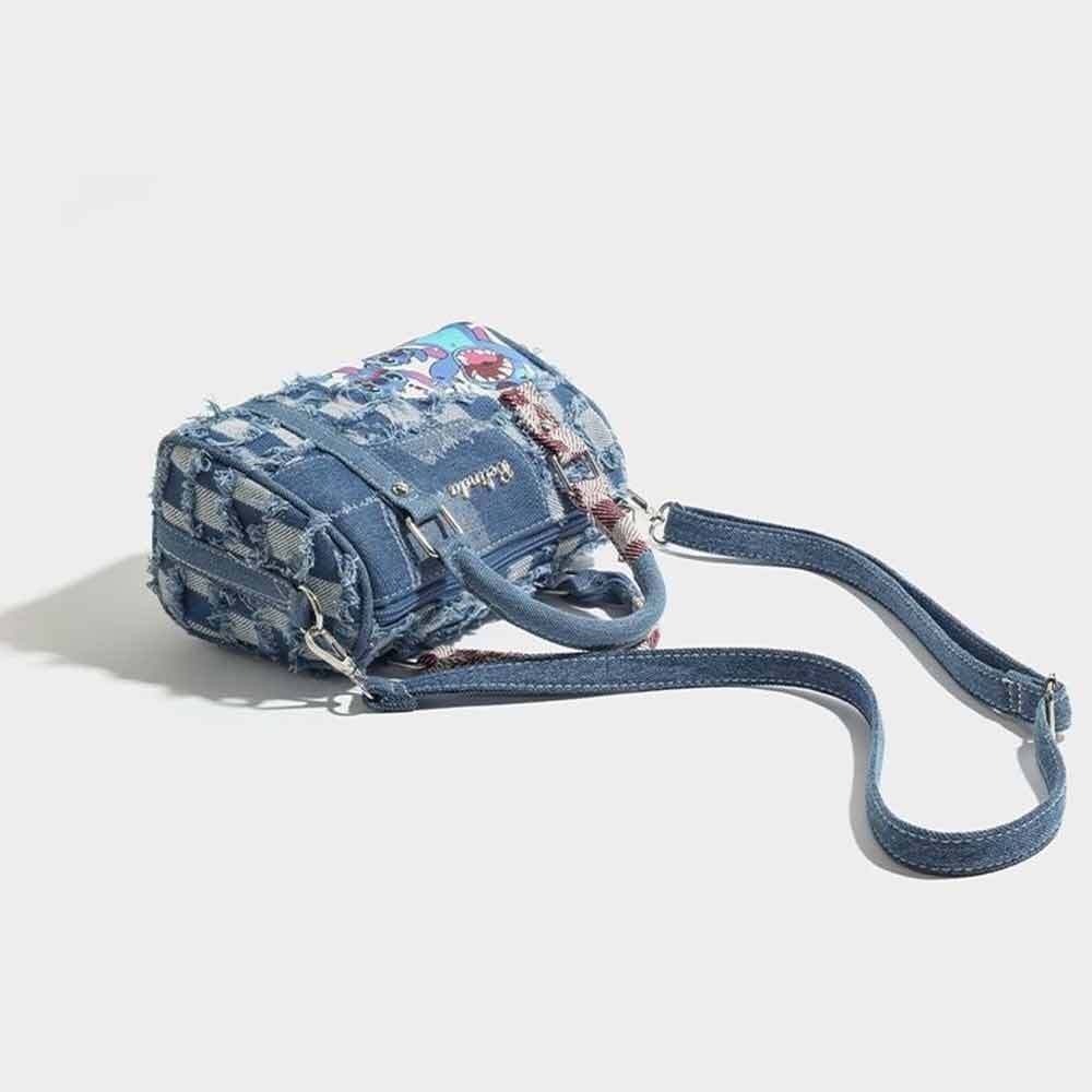 Disney Handbag Lilo Stitch Plush Shoulder Bag Crossbody Purse Jean Bags