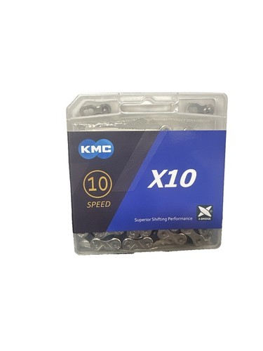 KMC Fahrradkette X10SL Silber, 116 Glieder – Perfekt Für Präzises Schalten