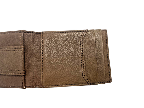 Levis Brown Leather Wallet Card Case Front Pocket New in Box Money Clip Mens - Picture 10 of 13