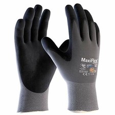6 x MaxiFlex Ultimate 42-874 Nitrile Foam Palm Coated Work Gloves Super Comfort