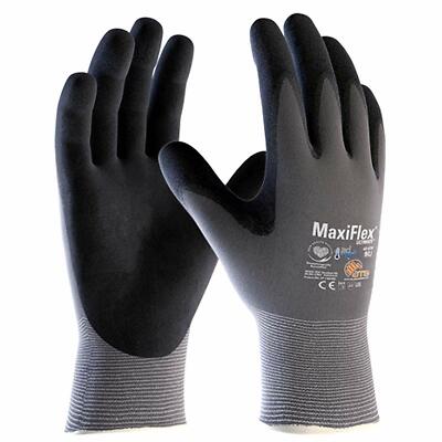 12x MaxiFlex Ultimate Adapter 42-874B Nitril Schaum Palm Coated Komfort Arbeit