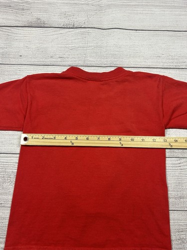 VTG 2000 Nintendo Pokemon Pikachu Thundershock T-Shirt Kids Size 4 Red - Picture 17 of 18