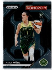 2024-25 WNBA Monopoly Prizm Rookie Nika Muhl Seattle Storm #WNBA26