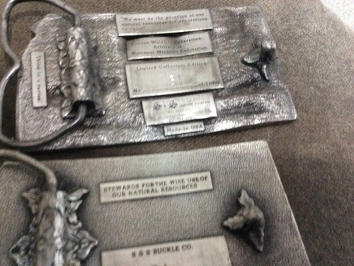 1983 & 1984 Kansas Wildlife Federation Vintage Belt Buckles - Picture 4 of 5