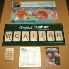 Scrabble Crossword Game - Vintage 1982 Selchow & Righter 100% Complete VGUC